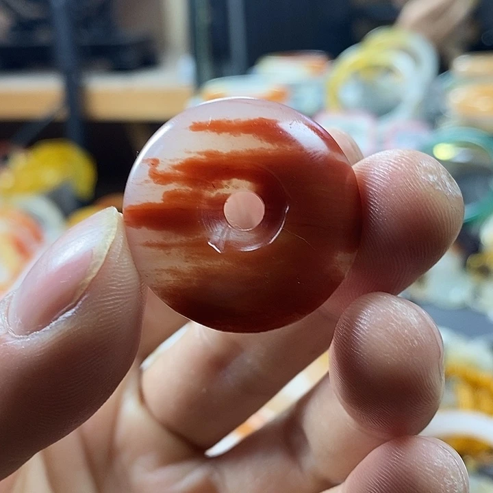 石英质玉（黄龙玉）合金手镯