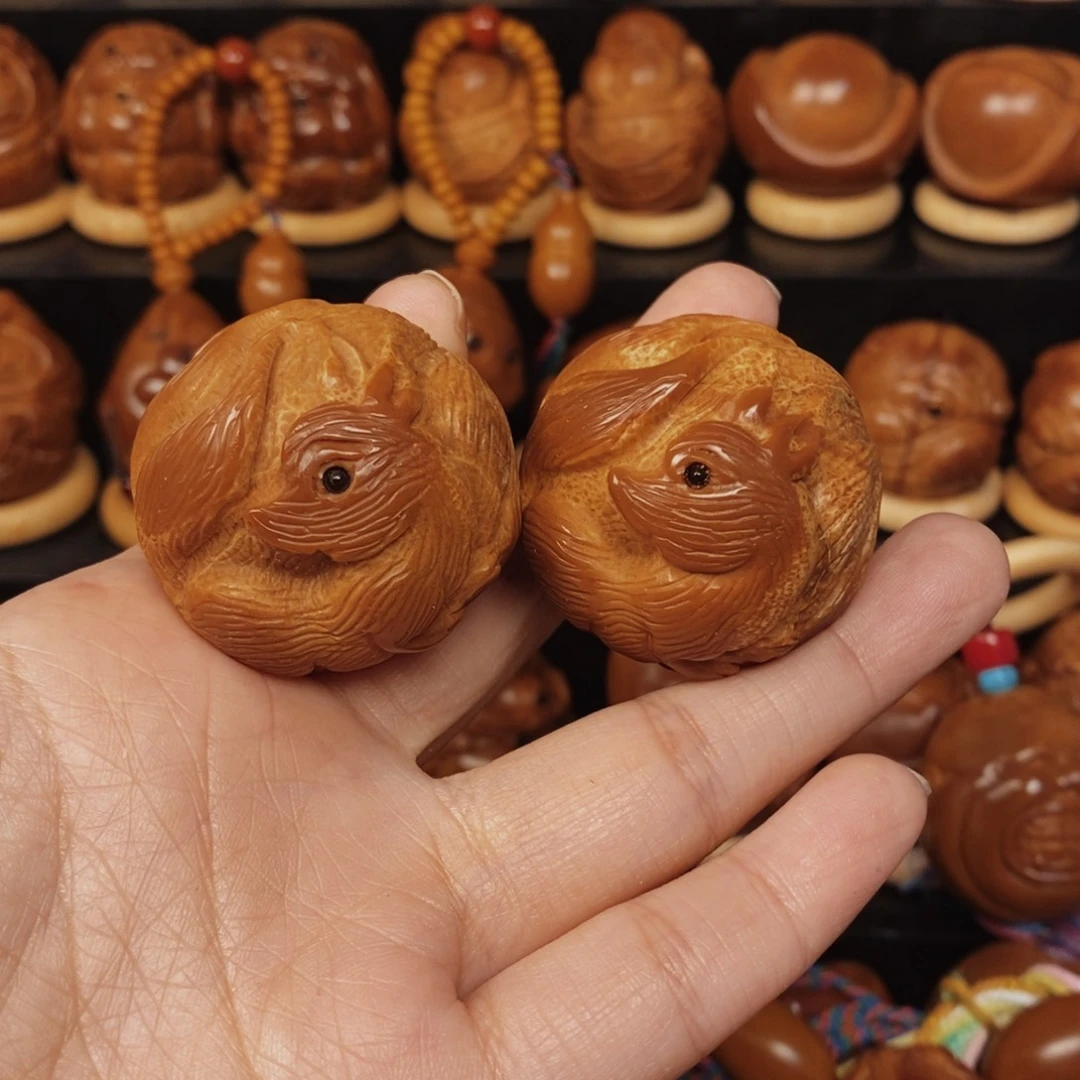 橄榄核手串/手链狐狸一对00666