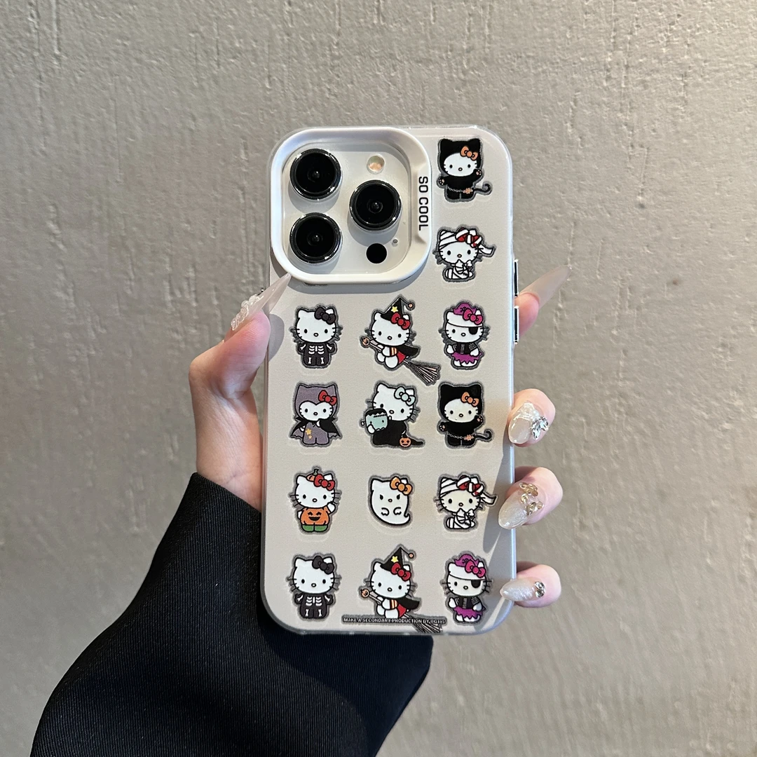 多只凯蒂适用苹果/华为/荣耀/OPPO/VIVO/小米手机壳支架防摔全包