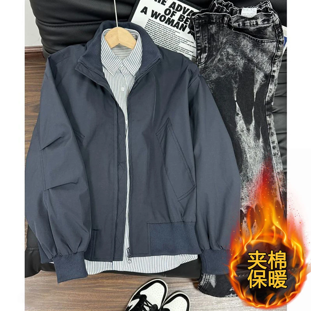 日系青少年飞行夹克男款春秋季2025外套高级感廓形美式立领棒球服