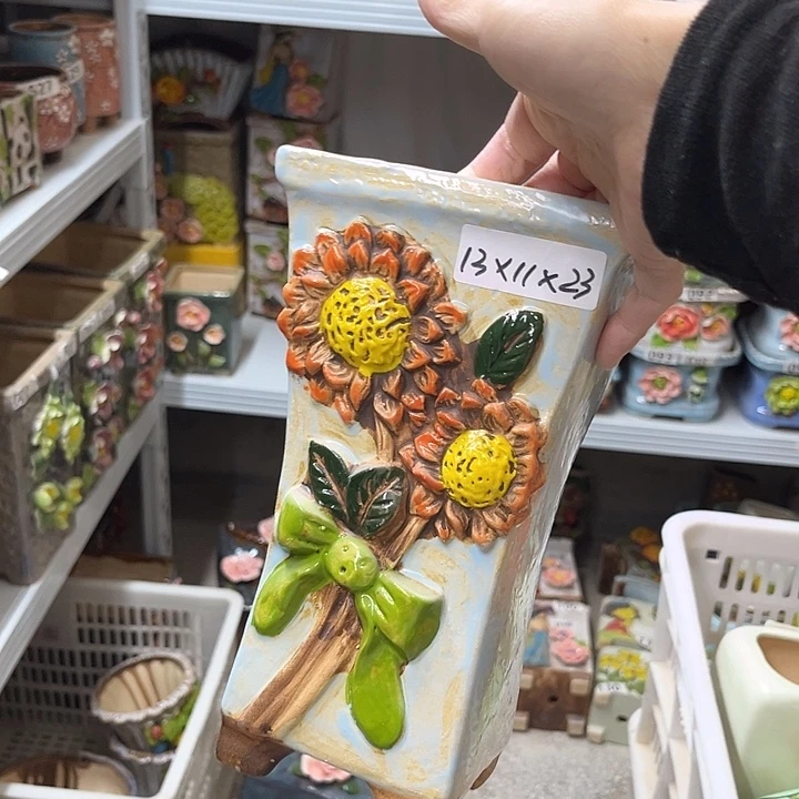 粗陶材质多肉花盆