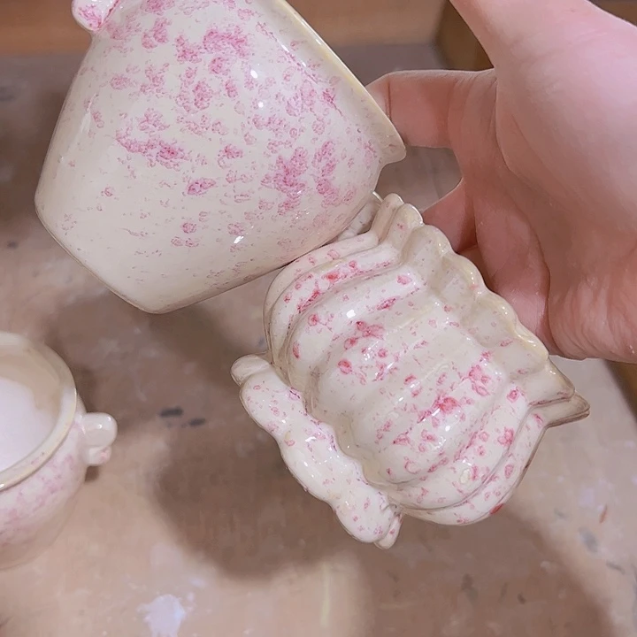 红陶陶瓷花盆当场满12包邮