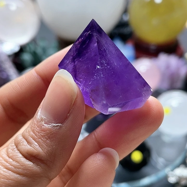 水晶紫水晶钻未镶嵌