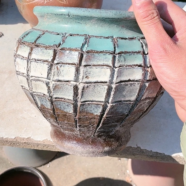 紫砂花盆瑕疵16.18花盆