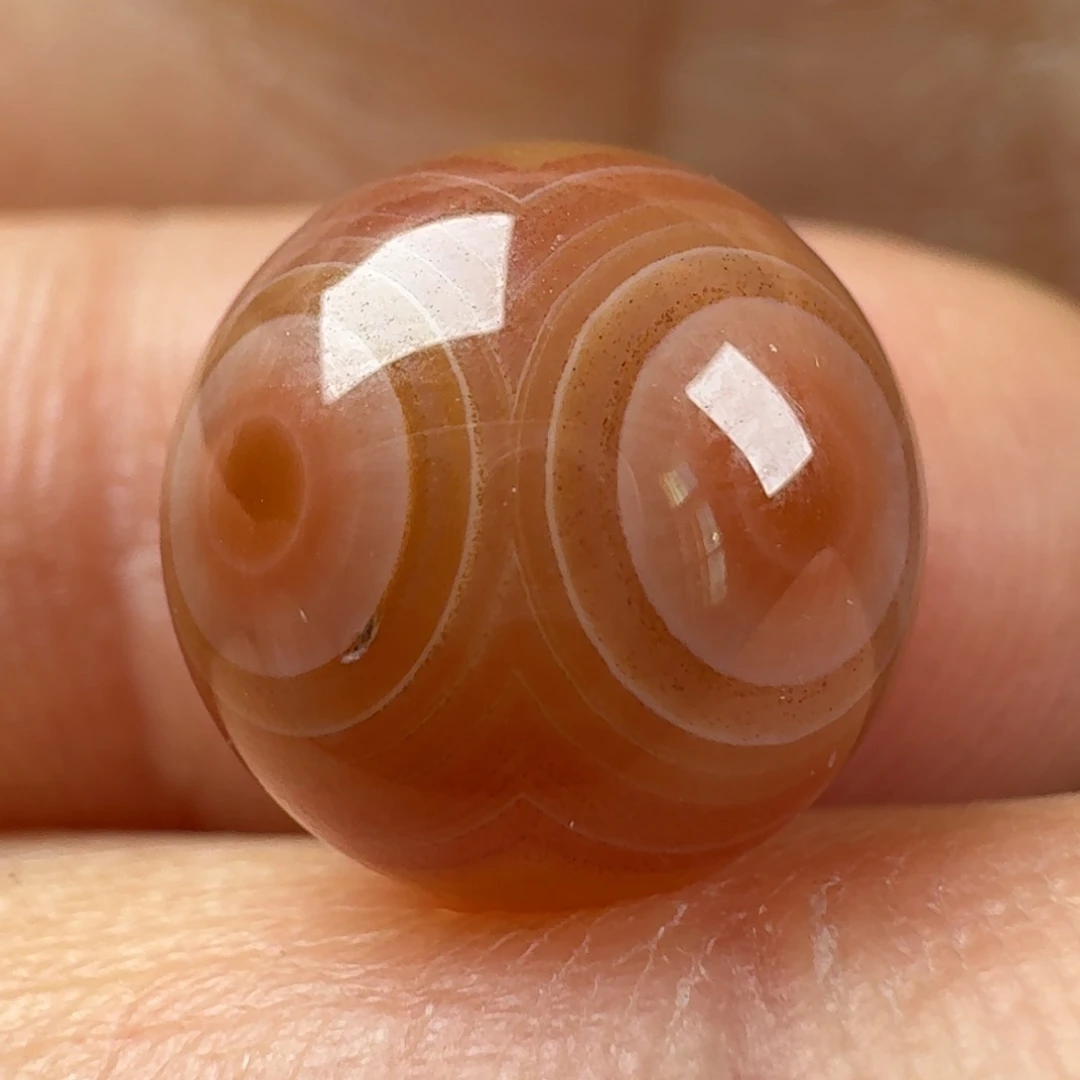 南红玛瑙未镶嵌天眼八字眼11.9