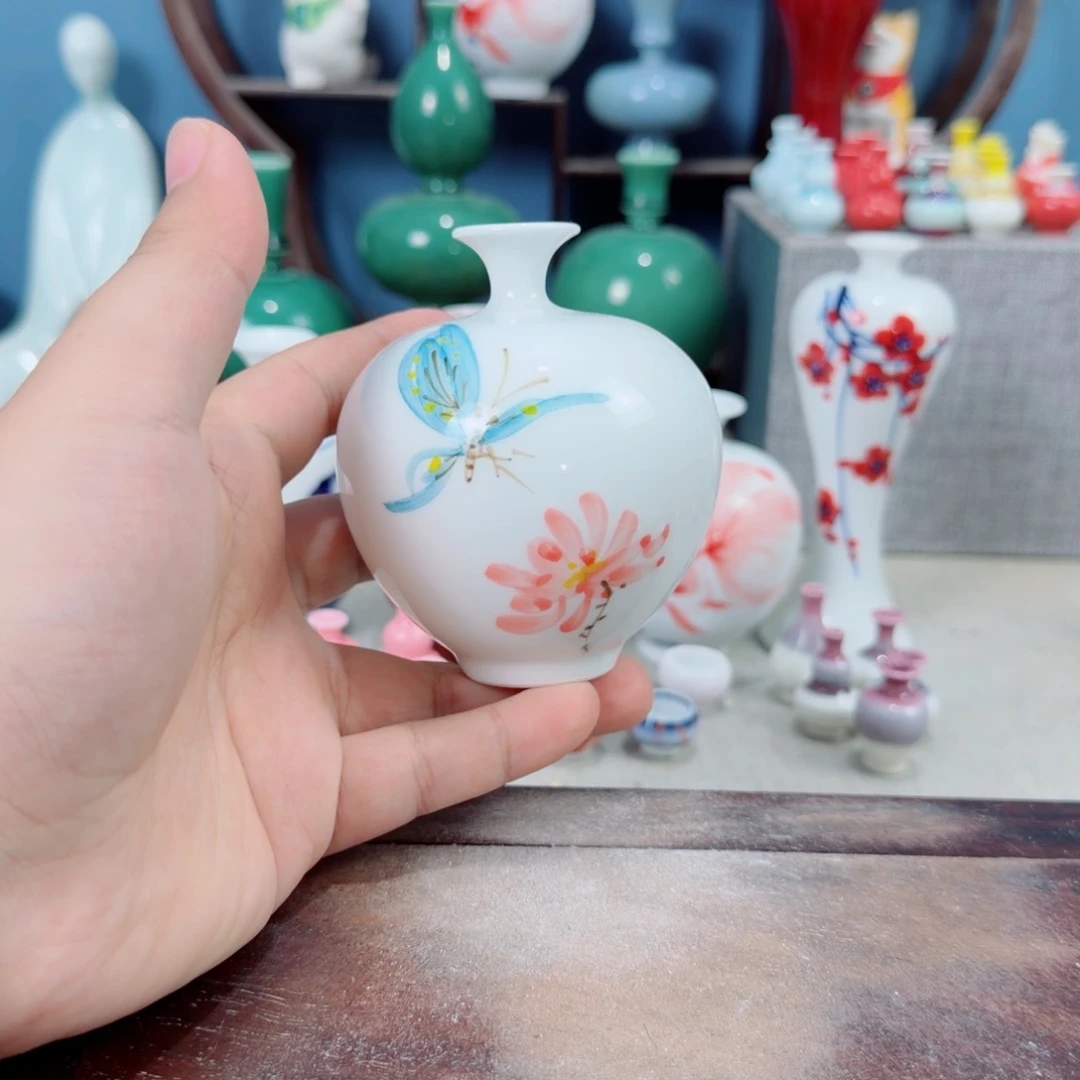 陶瓷手工小花器摆件