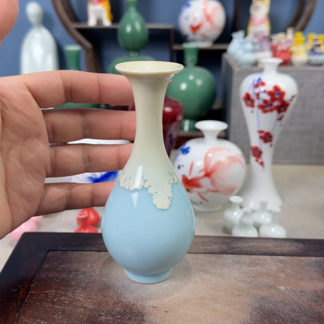 陶瓷手工小花器摆件