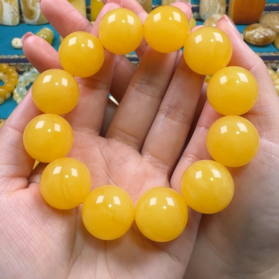 琥珀未镶嵌手链同料