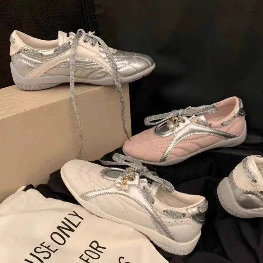 自留德训鞋2025春季新款复古芭蕾时尚休闲百搭运动玛丽珍休闲板鞋