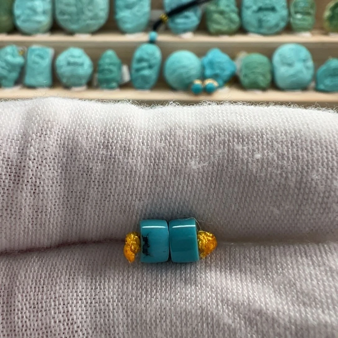 未镶嵌绿松石直切珠5mm