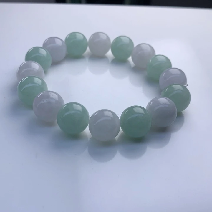 翡翠手串未镶嵌13mm！