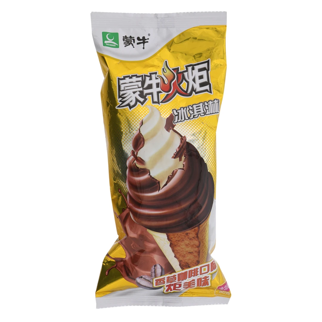 MENGNIU/蒙牛火炬冰淇淋香草咖啡味 80g雪糕同城配