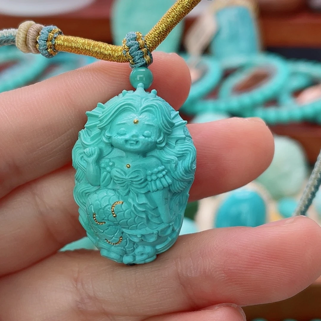 绿松石未镶嵌珠宝半成品