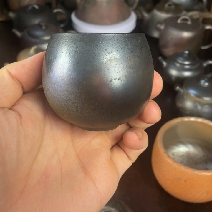 坭兴陶柴烧禅意杯