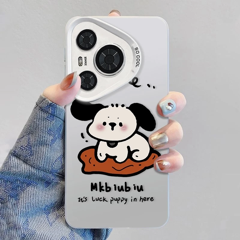 光头小狗适用华为pura70手机壳创意P70/60高级感磨砂50防摔保护套