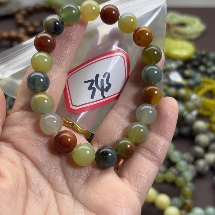 蛇纹石玉未镶嵌手链