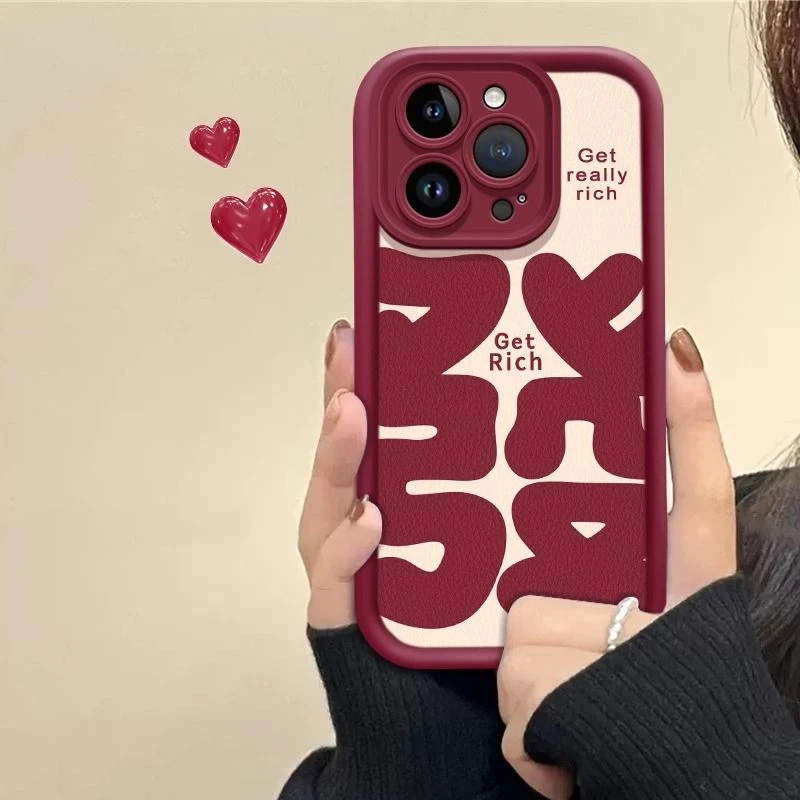 新年发财适用iphone16/15promax手机壳苹果13/14全包12/11新款7/8