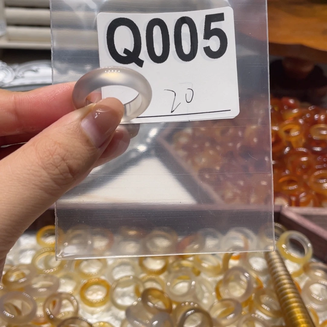 玛瑙/玉髓未镶嵌戒指005