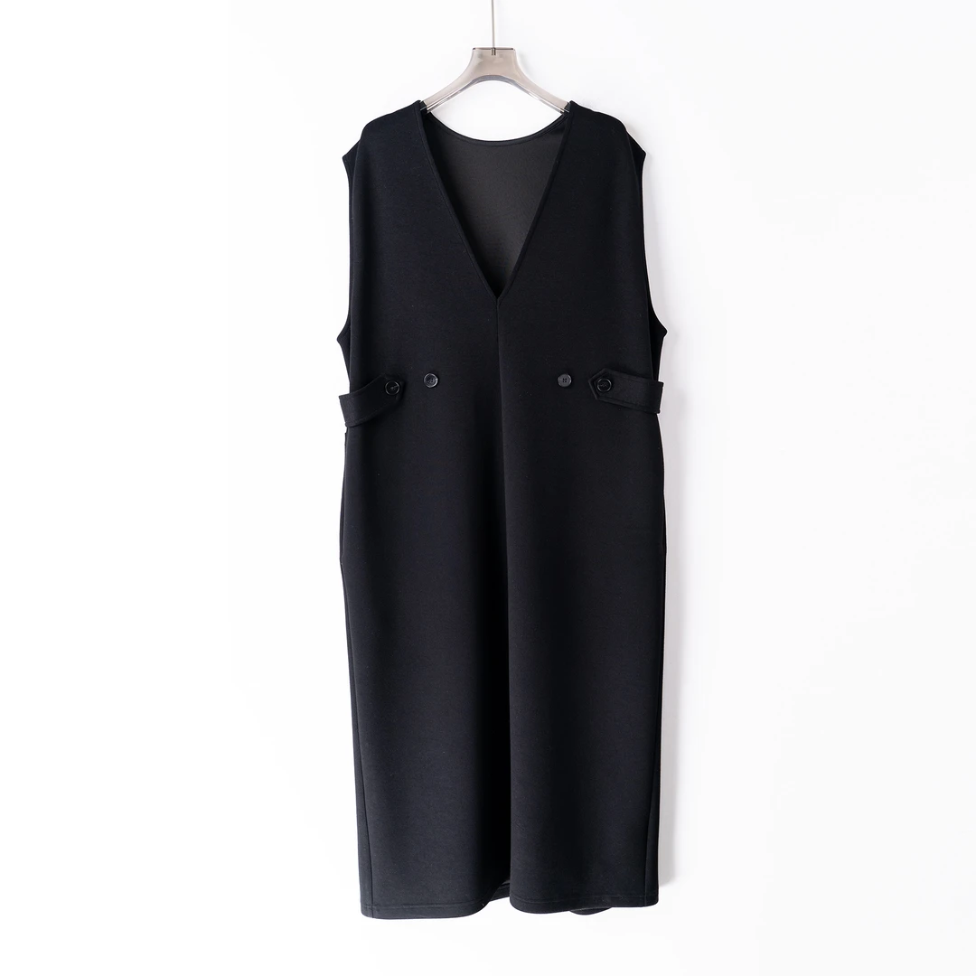 PL241208早春新款宽松大码胖MM女装小众设计打底背心裙连衣裙