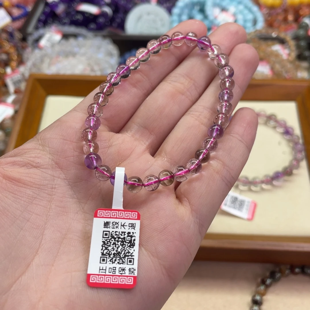 水晶手串未镶嵌超七