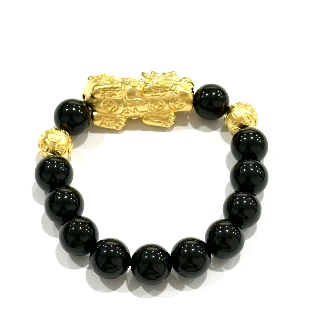 足银手链 招财纳福貔貅手串