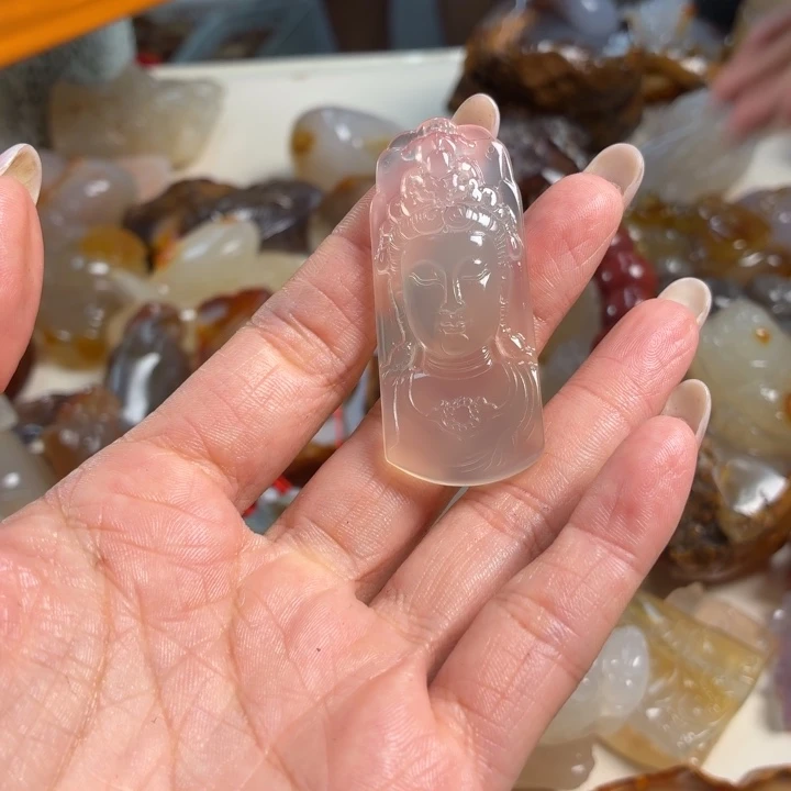玛瑙/玉髓未镶嵌吊坠(不含链)