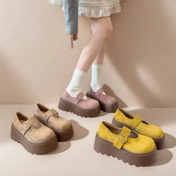 2521断码女鞋时尚百搭厚底女勃肯夏季外穿女单鞋软底秋季英伦风