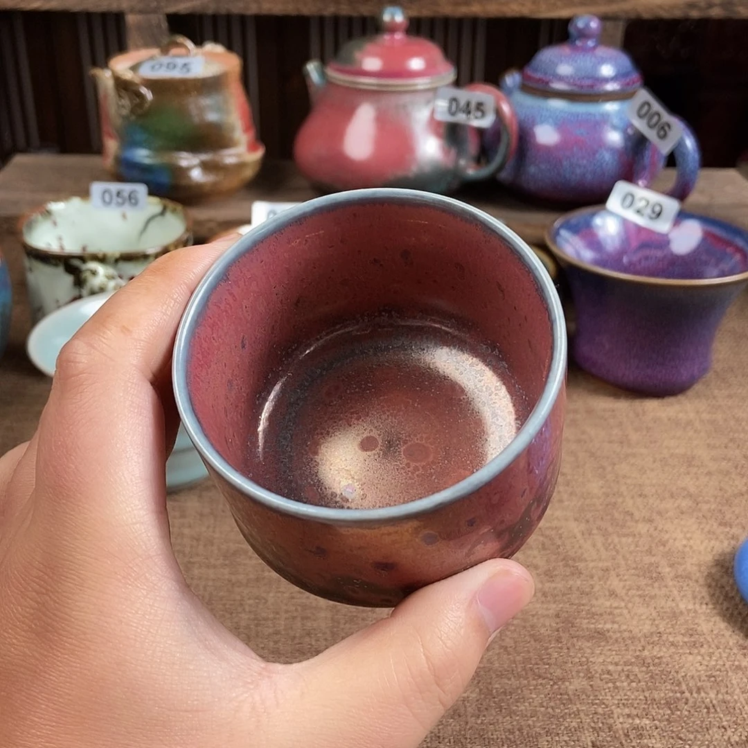 瓷片钧瓷茶壶茶具