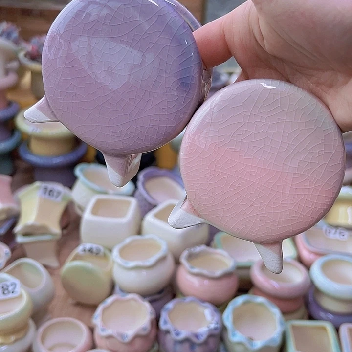 红陶陶瓷花盆当场满12包邮