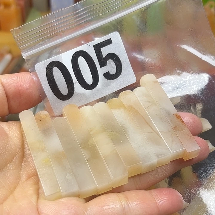 青田石印石老挝石牙签×10     0.7左右印面