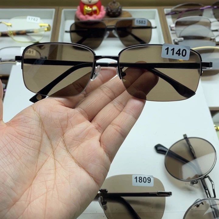 茶水晶半框眼镜 1140