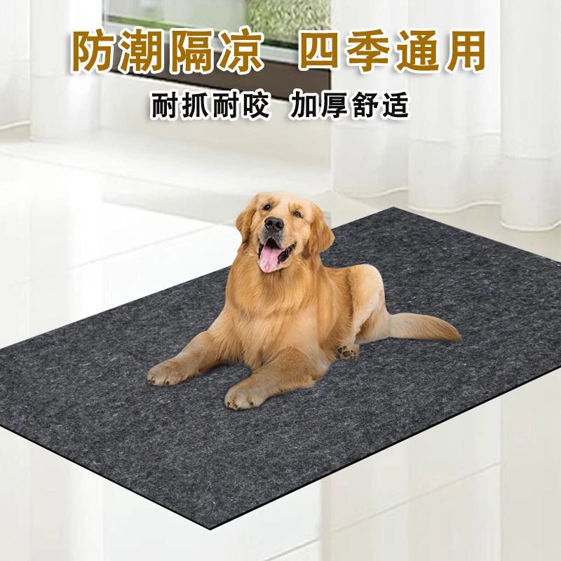 宠物睡觉地垫四季通用萌宠垫子防撕咬反复清洗超厚大型狗笼子垫板