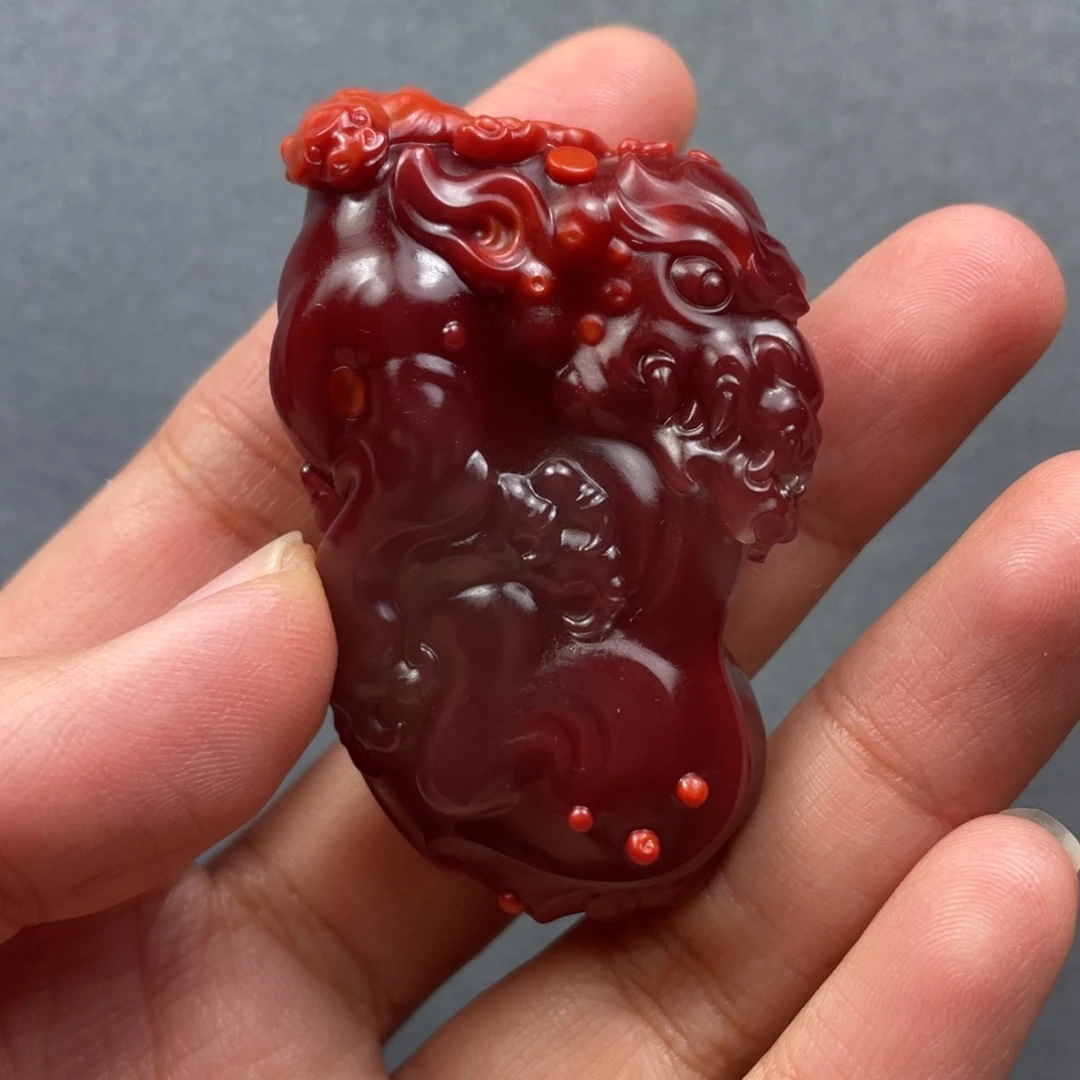 南红玛瑙未镶嵌配饰貔貅
