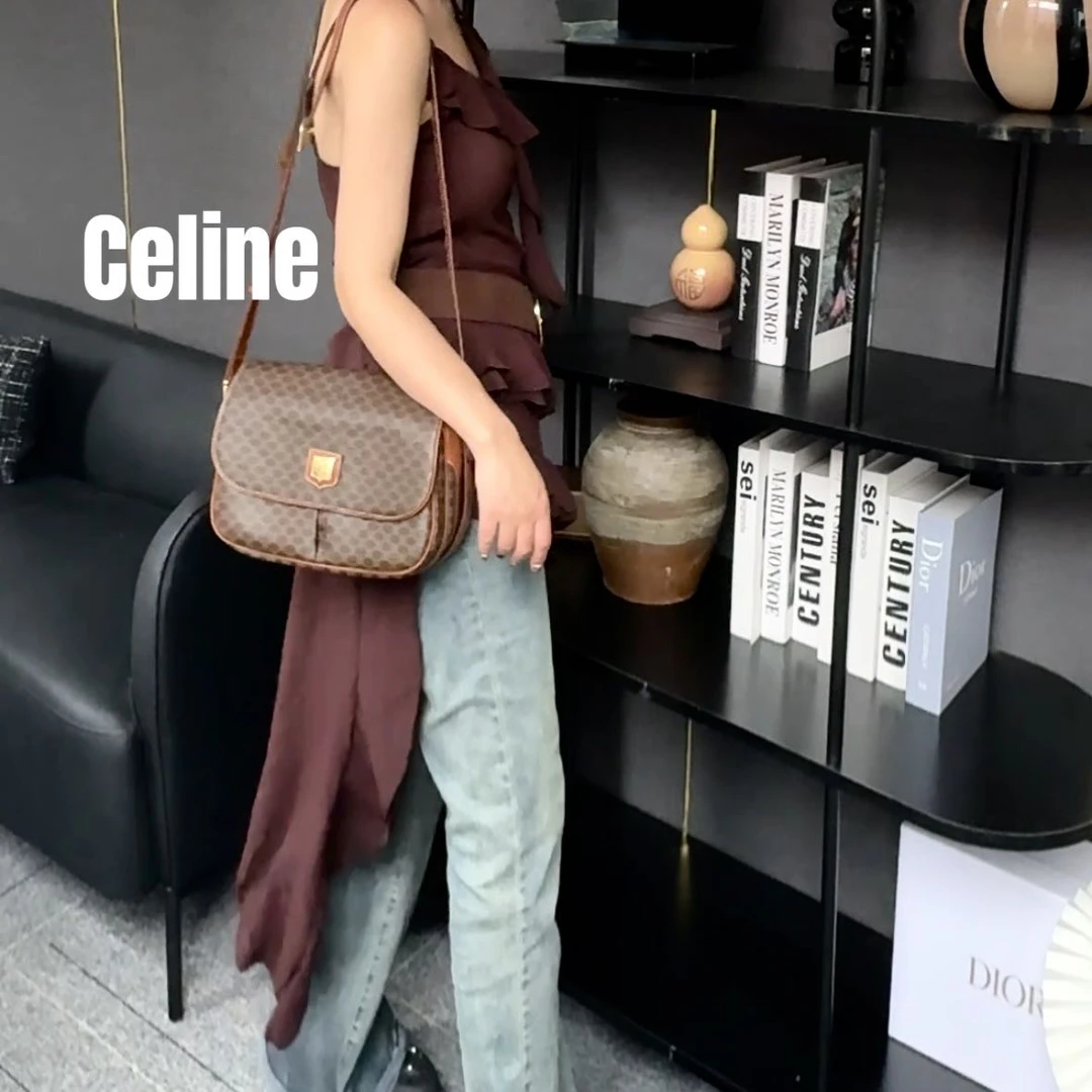 修复品8614988/Celine /思琳金扣剑桥包