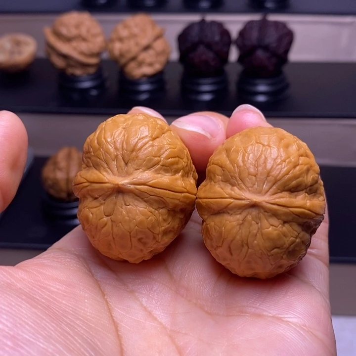 无***9把件文玩核桃瓷娃娃3