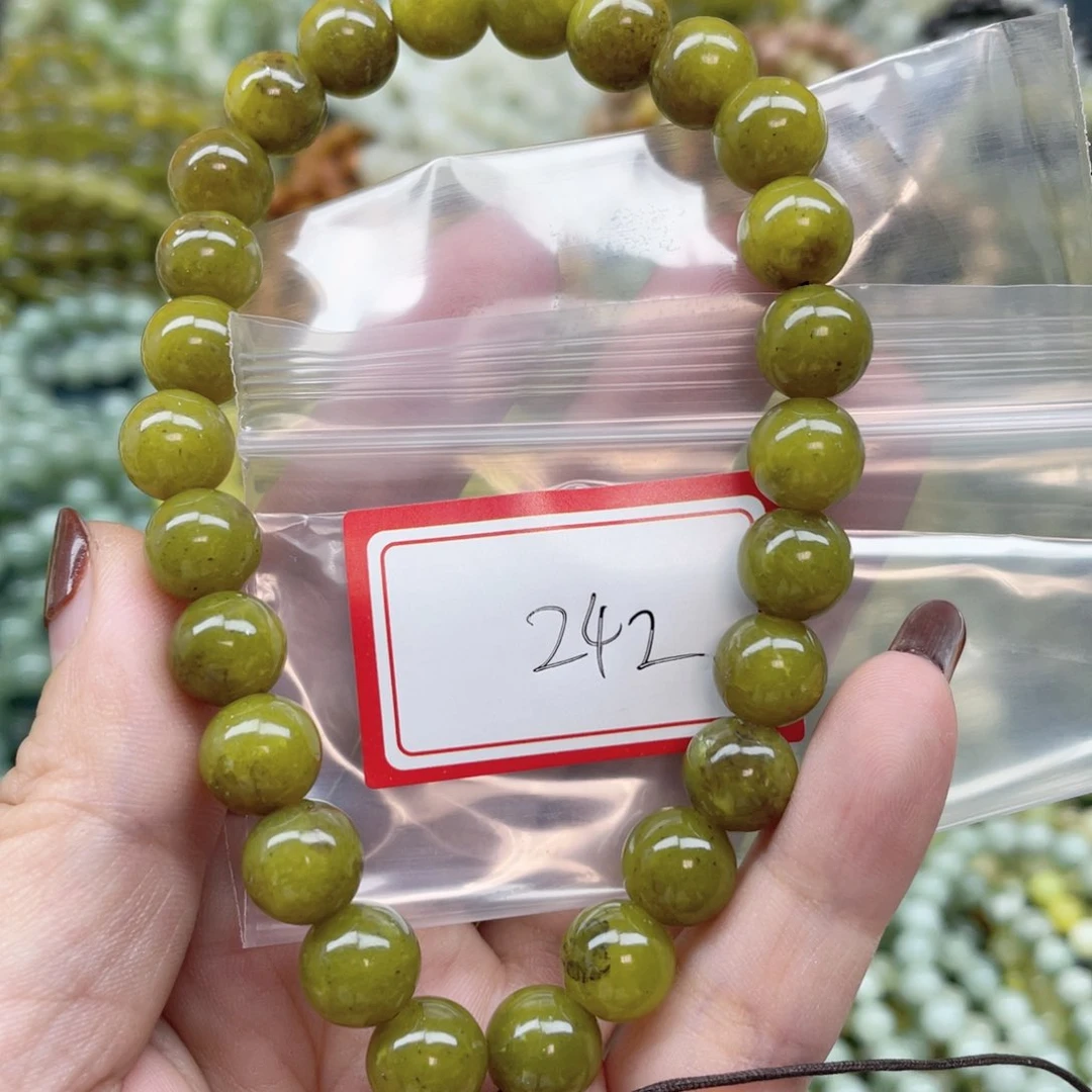 未镶嵌蛇纹石玉手串