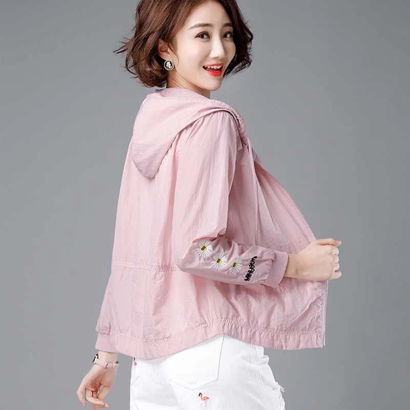 直播防晒衣040百搭防晒服透气小雏菊防晒外套大码女装