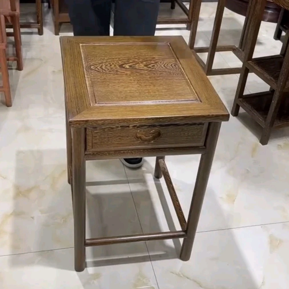 木质工艺经济型泡茶桌新中式茶桌椅方几无门茶几边柜