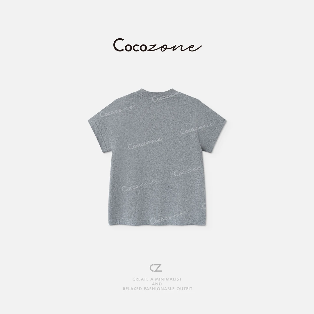 COCO ZONE 刘一一【100棉】复古美式风格自然质感T恤 CD1A1203