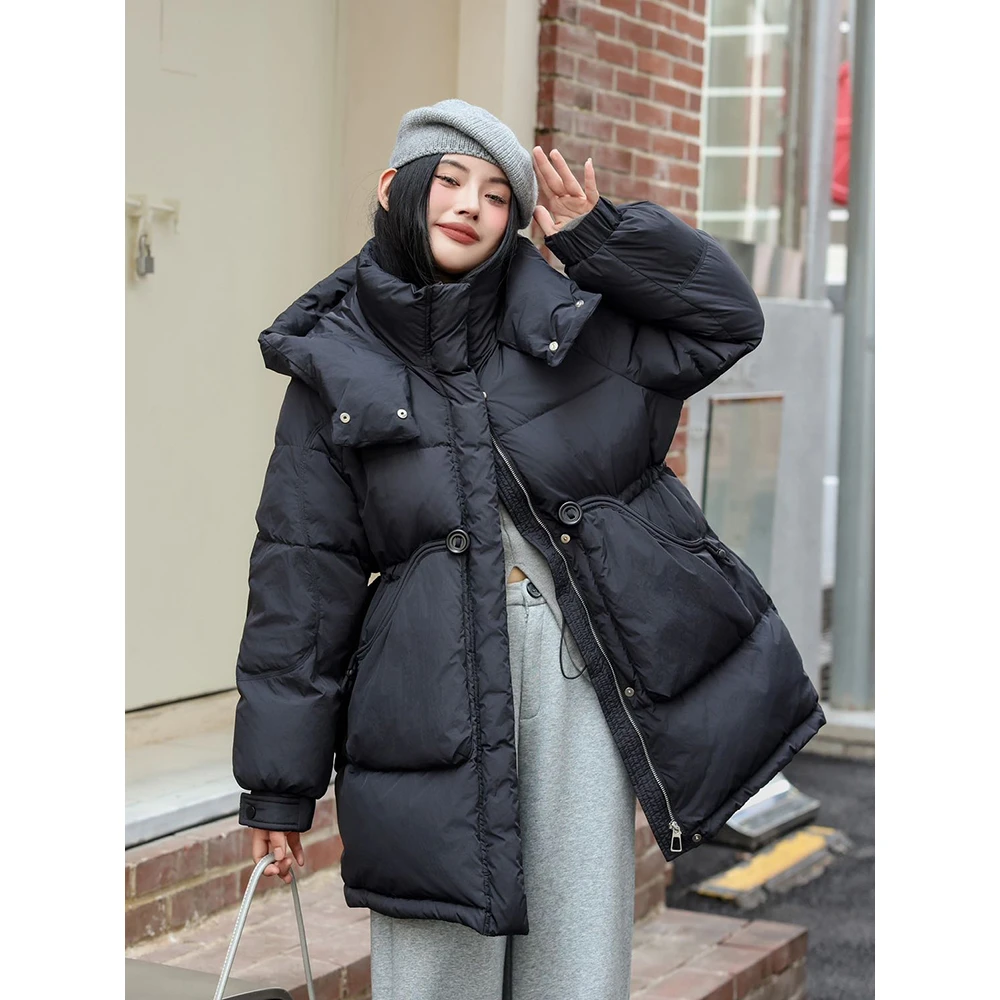 9088中长款羽绒服女款新款冬季2024年正品白鸭绒加厚冬装外套l