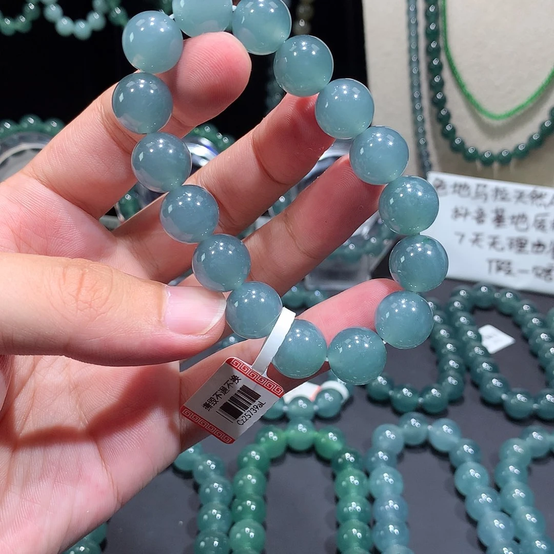 未镶嵌手串翡翠天然a货翡翠手串12.8