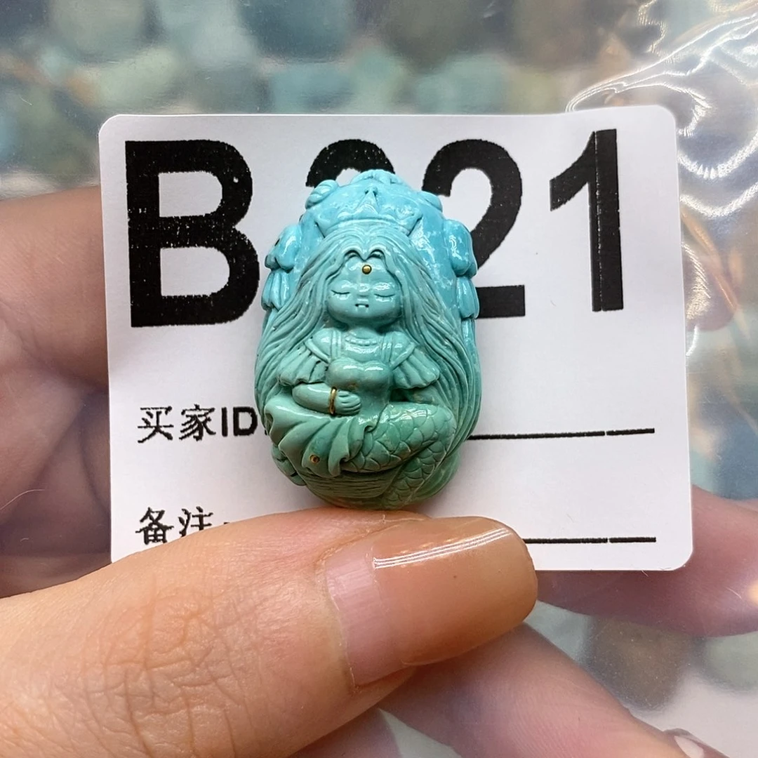 未镶嵌绿松石绿松石配饰定制