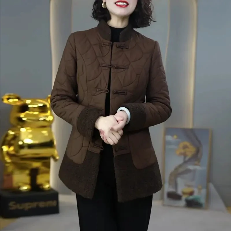 （运费险）2025国风时尚新中式外套女冬季新款妈妈高端洋气百搭保暖