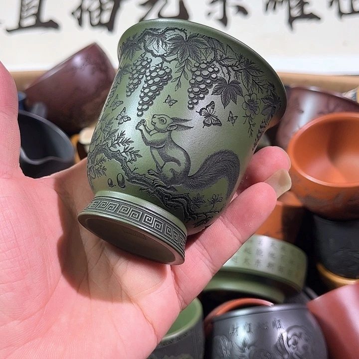 茶杯紫砂全手工紫砂主人杯