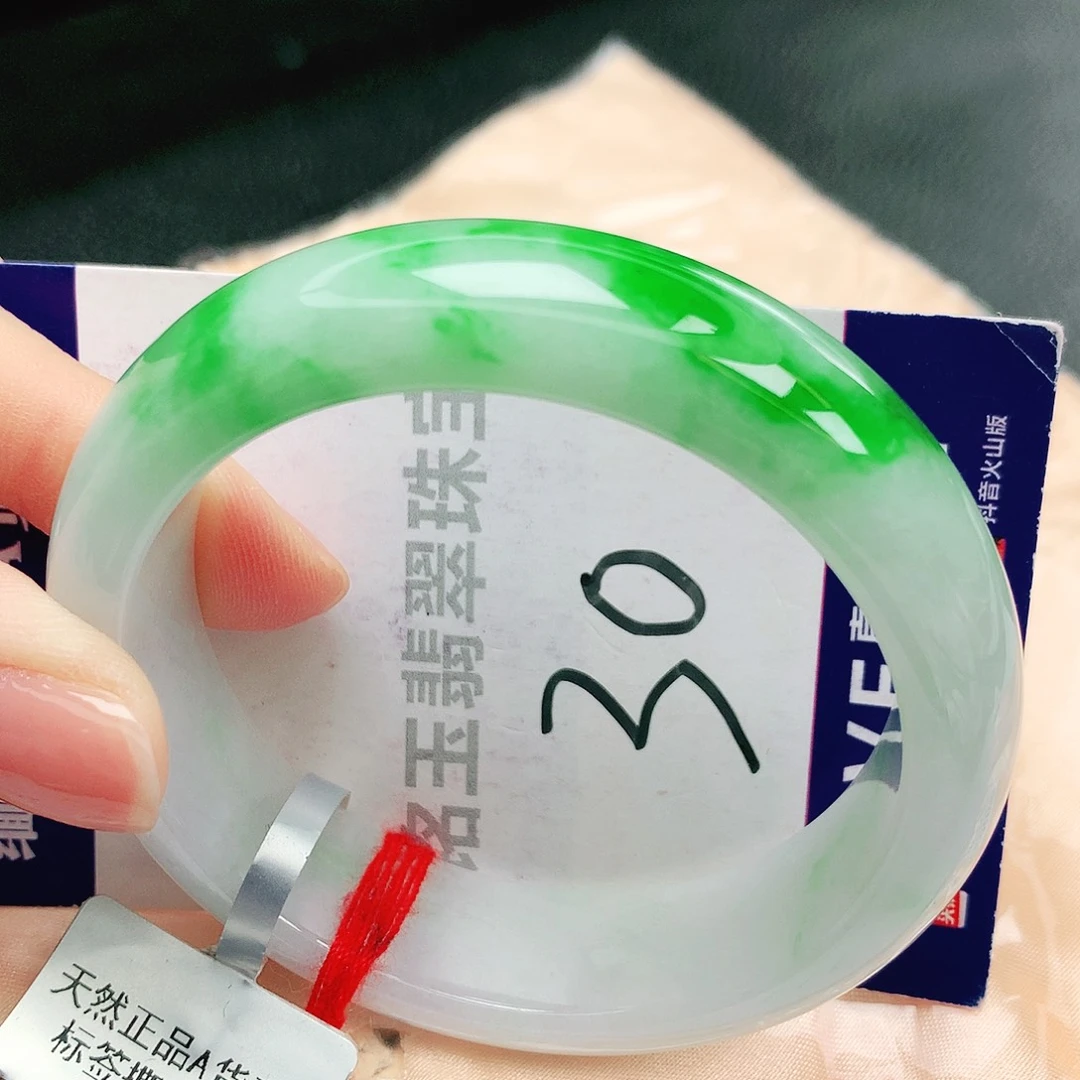 翡翠未镶嵌手镯缅甸天然a货翡翠手镯