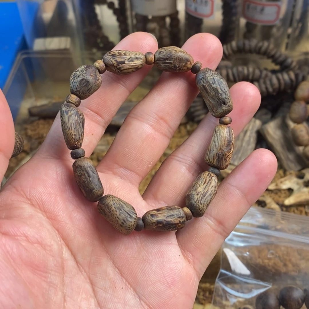手串沉香树丁随型留疤奇楠沉香手串