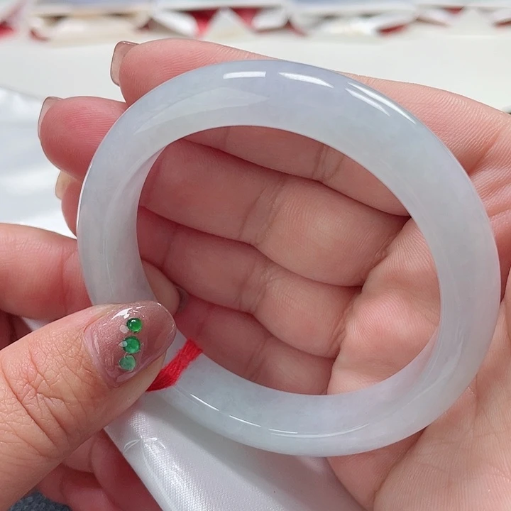 翡翠手镯未镶嵌缅甸翡翠手镯57圈