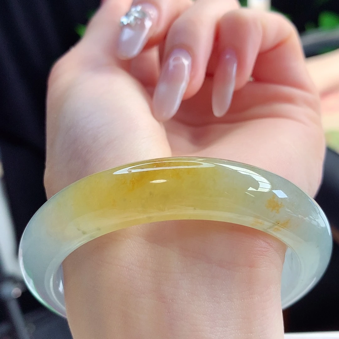 未镶嵌手镯翡翠天然A货翡翠56-57颜值担当 向阳而生8号