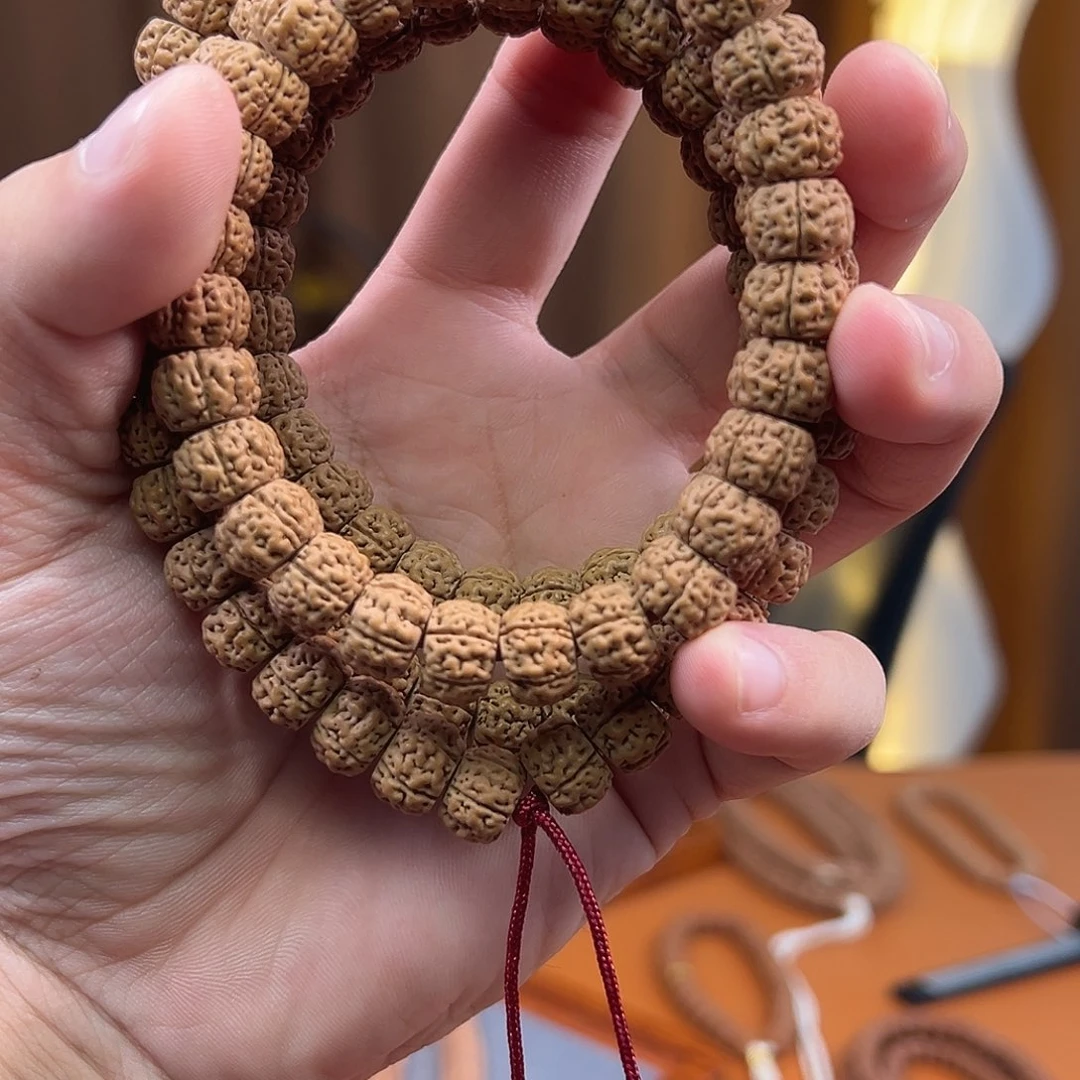 李***生金刚菩提手串11mm 小金刚藏切薄切108脖挂
