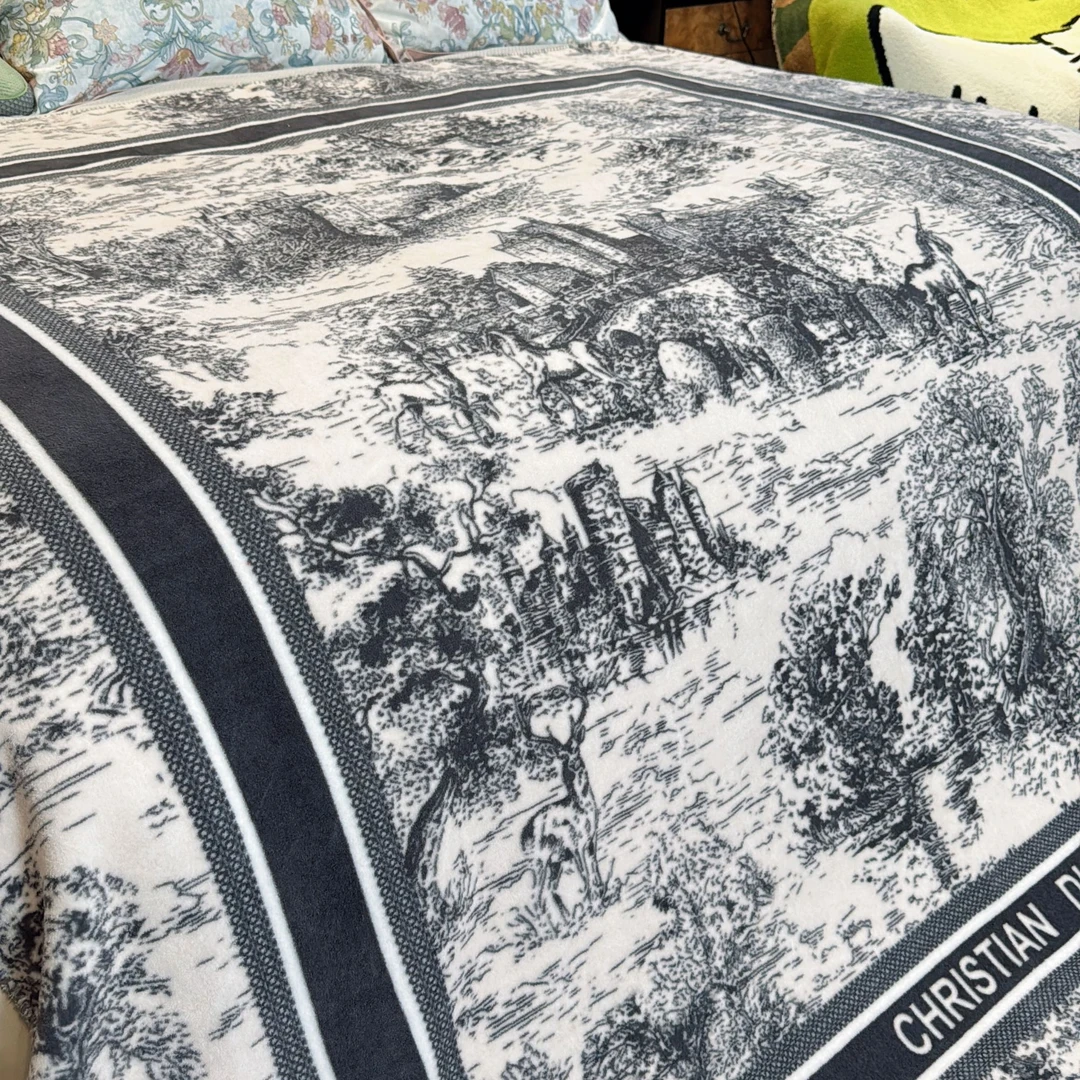 轻奢时尚DD梦境羊棉绒毯多功能盖毯